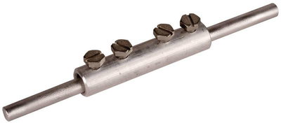 Verbindungsmuffe Al f. Rd 8mm m. 4 Schrauben M6x8mm