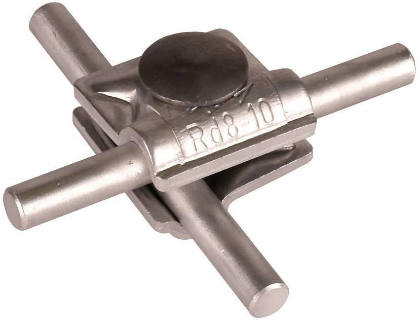 MV-Klemme Al f. Rd 8-10mm m. Flachrundschraube