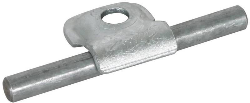 Klemmbock Rd 6-10mm St/tZn m. Bohrung D 9mm