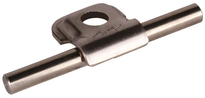 Klemmbock Rd 6-10mm NIRO m. Bohrung D 9mm
