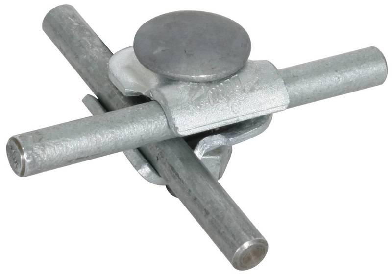 MMV-Klemme St/tZn f. Rd 6-8mm m. Flachrundschraube u. Mutter