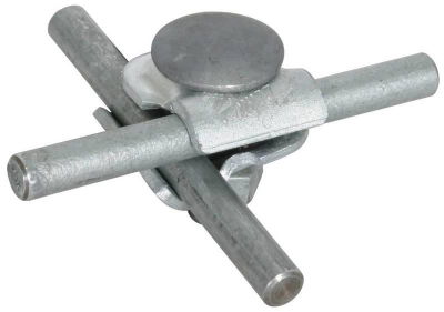 MMV-Klemme St/tZn f. Rd 6-8mm m. Flachrundschraube u. Mutter
