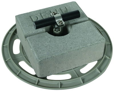 Dachleitungshalter mit Grundplatte und Betonstein für HVI-Leitung 20-23mm -SET-