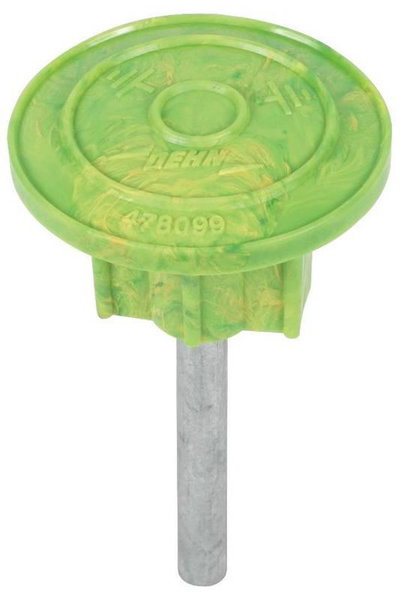 Kennzeichnung PVC f. Anschlussfahnen Rd 10mm/Fl 30x3,5mm gruen/gelb