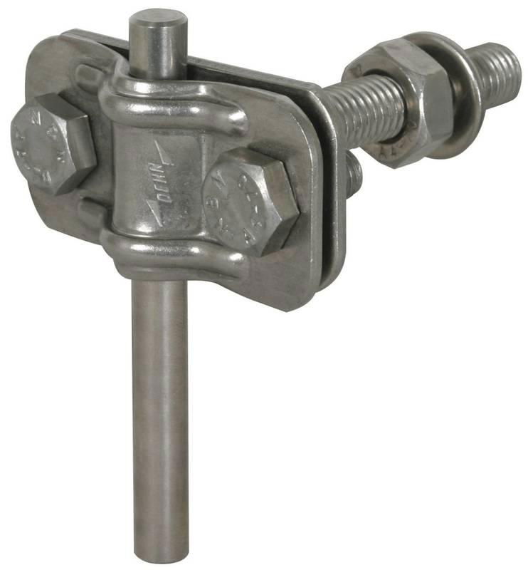 Anschlussklemme f. Erdungsfestpunkt M10  f. Rd 8-10/Fl 30mm  NIRO (V4A)