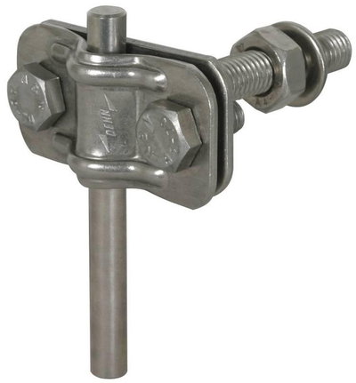 Anschlussklemme f. Erdungsfestpunkt M10  f. Rd 8-10/Fl 30mm  NIRO (V4A)