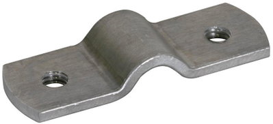 Zweischraubenueberleger Al f. Rd 7-10mm Lochabstand 38mm m. Gewinde M6
