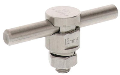 UNI-KS-Verbinder NIRO (V4A) f. Rd 6-10mm oder 16-50mm*2 mehrdraehtig