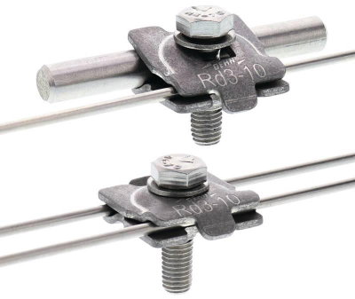 MMV-Klemme Niro (V4A) f. Rd 3-10mm m. Sechskantschraube M8x30