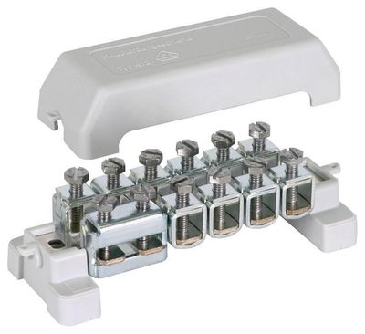 Potentialausgleichschiene K 12 10x 2,5-95mm*2/Rd 10mm 1x Fl 30x4mm