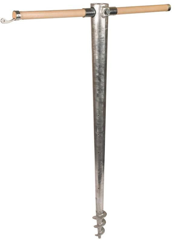 Erdungsrohr m. Bohrspirale L 1000mm m. abnehmbarem Handgriff Anschluss M10