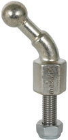 Kugelfestpunkt D 20mm  45o abgewinkelt m. Gewindebolzen u. Mutter M12x30mm
