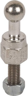 Kugelfestpunkt D 20mm gerade m. Gewindebolzen u. Mutter M16x45mm