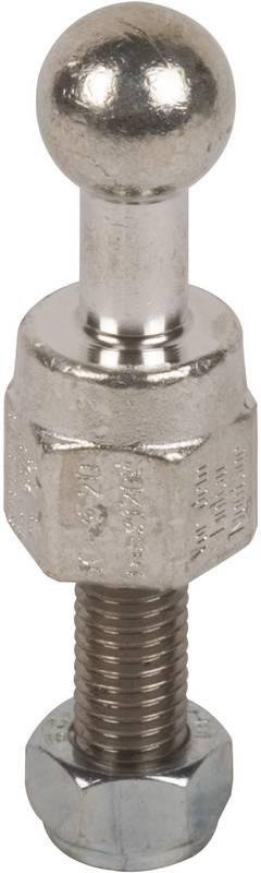 Kugelfestpunkt D 20mm gerade m. Gewindebolzen u. Mutter M16x45mm