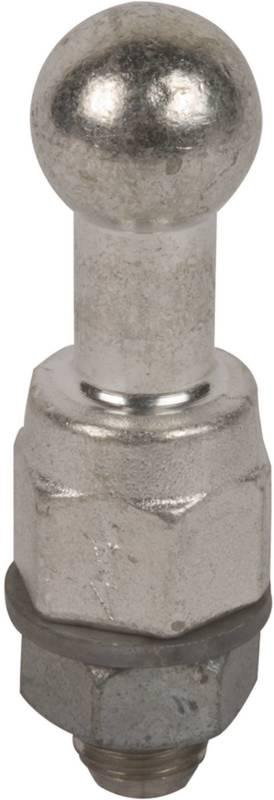 Kugelfestpunkt D 25mm gerade m. Gewinde- bolzen Mutter u. Scheibe M16x26mm