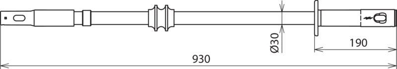 Isolierstange b. 36kV 50Hz D 30mm L 930mm m. Steckkupplung – Bild 2 von 2