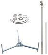 Fangmast fuer HVI light plus -SET- D 40 mm L 2700 mm R 560 mm