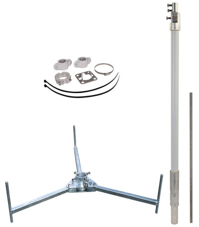 Fangmast fuer HVI light plus -SET- D 40 mm L 2700 mm R 560 mm