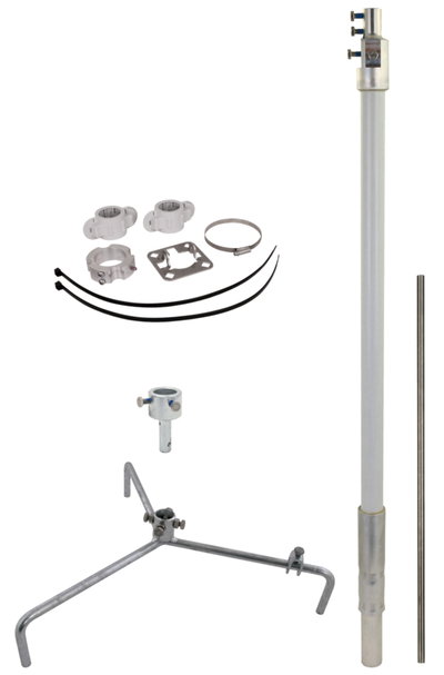 Fangmast fuer HVI light plus -SET- D 40 mm L 2700 mm R 320 mm