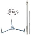 Fangmast fuer HVI light plus -SET- D 40 mm L 4700 mm R 560 mm