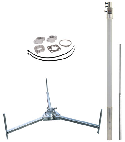 Fangmast fuer HVI light plus -SET- D 40 mm L 4700 mm R 560 mm
