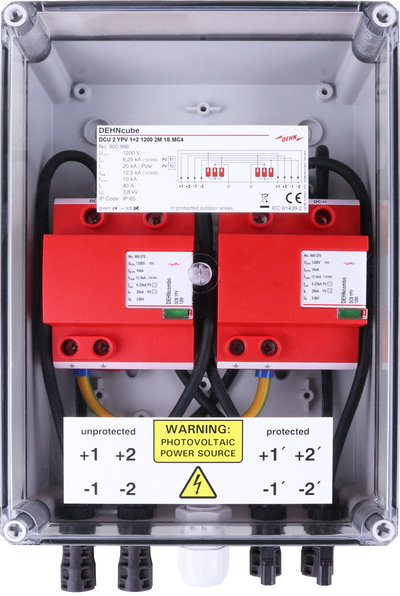GAK Typ 1+2 im Gehaeuse IP65 fuer PV-Anl. 2MPPT mit je 1 String bis 1200V DC