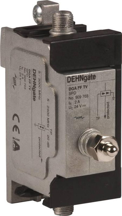 Ueberspannungsableiter DEHNgate fuer 75 Ohm SAT- und BK-Anlagen