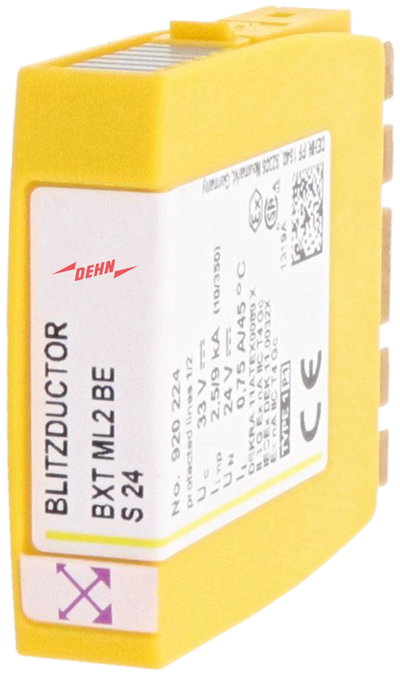 Kombiableiter-Modul fuer 2 Einzeladern BLITZDUCTOR XT mit LifeCheck