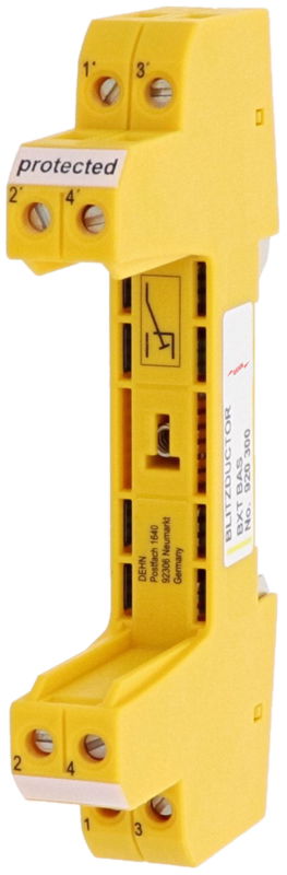 Basisteil 4-polig zur Aufnahme eines Ableitermoduls BLITZDUCTOR XT/XTU