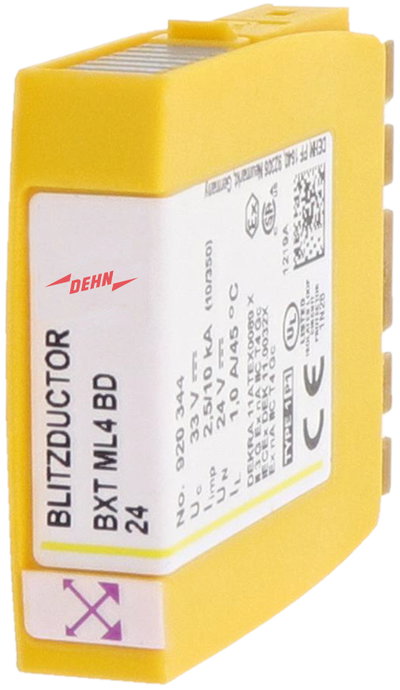 Kombiableiter-Modul fuer 2 Doppeladern BLITZDUCTOR XT mit LifeCheck