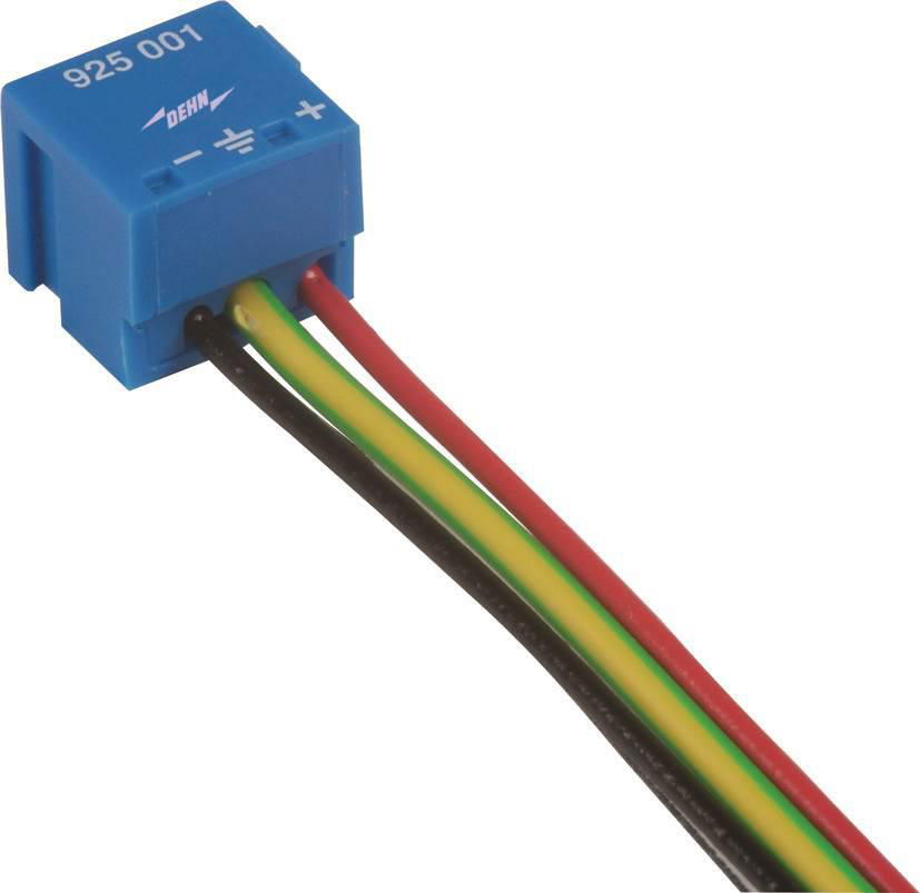 Ueberspannungsableiter BUStector fuer EIB/KNX-Systeme mit Anschlussdraehten