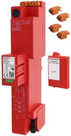 Kombi-Ableiter Typ1+2+3 DEHNshield ZP 2 SG für TNC-Systeme