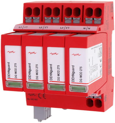 Überspannungsableiter Typ 2+3 DEHNguard MP FM 4-polig Uc 275V TN-S