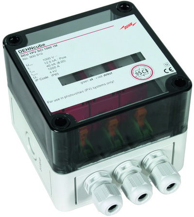 Überspannungsableiter Typ 2 DEHNcube im Gehäuse IP65 f. PV-Anl. 1MPP b. 1000V DC