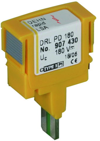 Überspannungsableiter DEHNrapid LSA Schutzstecker für 1 Doppelader Un 180V