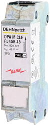 Überspannungsableiter DEHNpatch mit 2 RJ45-Buchsen