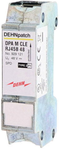 Überspannungsableiter DEHNpatch mit 2 RJ45-Buchsen