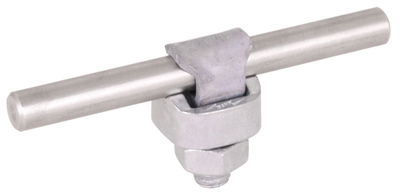 KS-Verbinder St/tZn-ZG f. Rd 7-10mm einteilig m. Federring
