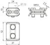 Parallel connector St/tZn f. Rd 7-10mm