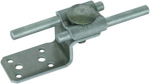 Anschlusslasche  Z-Form  Al m. Doppelüberleger f. Rd 8-10mm Al