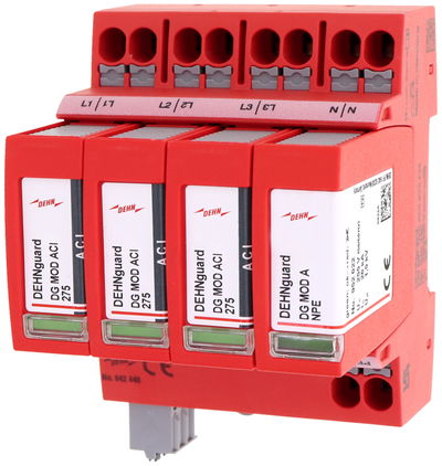 Ueberspannungsableiter Typ 2 DEHNguard MP 4-polig Uc 275V fuer TN-S-Systeme