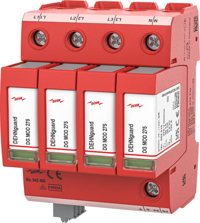 Ueberspannungsableiter Typ 2 DEHNguard MD 4-polig fuer TN-S-Systeme