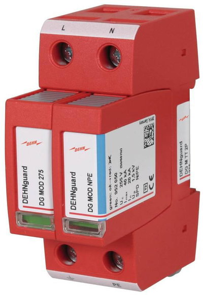 Ueberspannungsableiter Typ 2 DEHNguard M fuer einphasige TT- und TN-Systeme