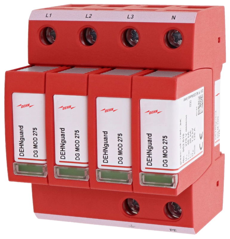 Ueberspannungsableiter Typ 2 DEHNguard M 4-polig fuer TN-S-Systeme
