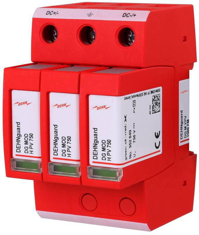 Ueberspannungsableiter Typ 2 DEHNguard M Mehrpolig fuer PV-Anlagen bis 1500V DC