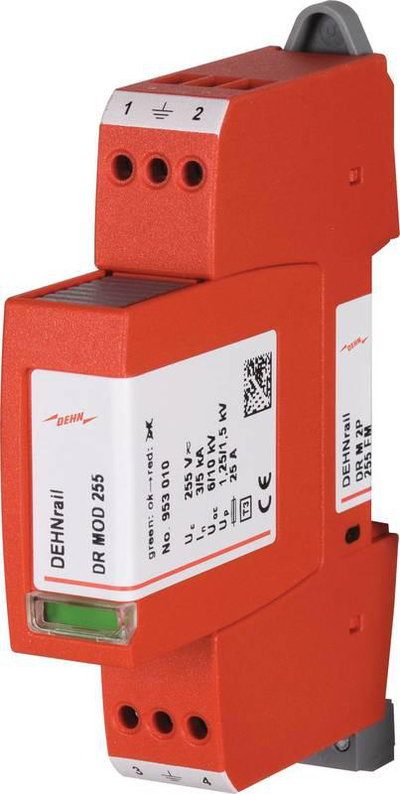 Ueberspannungsableiter Typ 3 DEHNrail M 2-polig 255V fuer Industrieelektronik