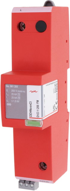 Kombiableiter Typ 1 + Typ 2 DEHNvenCI 1-polig 255V AC mit Vorsicherung