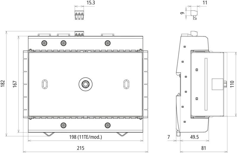 Kombi-Ableiter Typ 1+2+3 DEHNventil ACI dreipolig fuer TN-C-Systeme mit FM – Bild 2 von 2