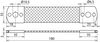 Überbrückungsband Al 50mm²  L 180mm m. Bef.-Bohrungen 1x10,5  2x6,5mm