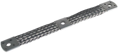 Überbrückungsband Al 50mm² L 300 mm m. Bef.-Bohrungen 3x10,5  8x5,2mm